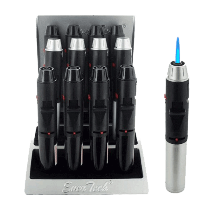 PenTorch. Refillable and flame adjustable; with bottle opener and