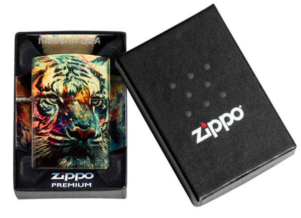 Zippo : 46145   PAINTED TIGER   Design - Image 3