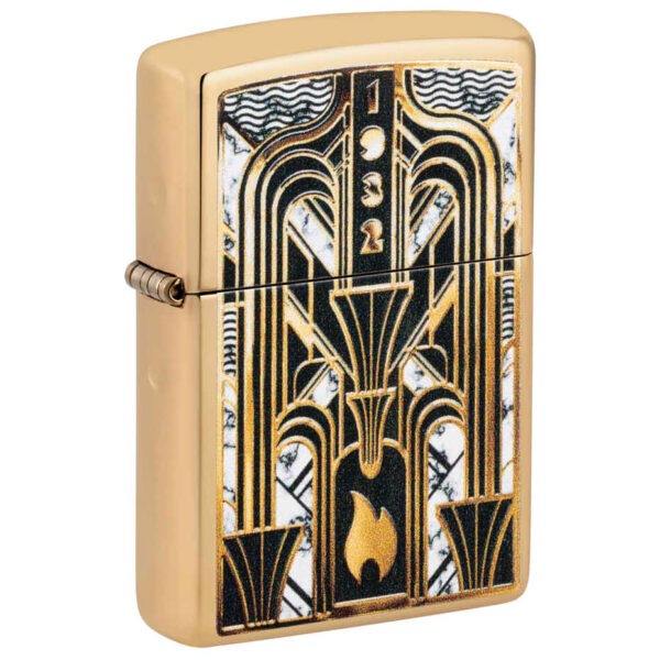 Zippo : 46585 Art Deco Flame Design