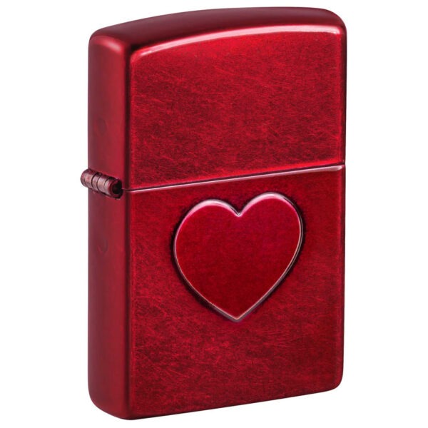 Zippo : 46588 Stamped Heart Design