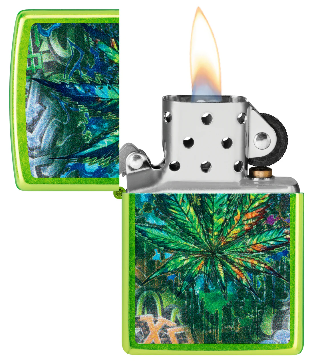 Zippo :46846 Graffiti Leaf Design - Image 2