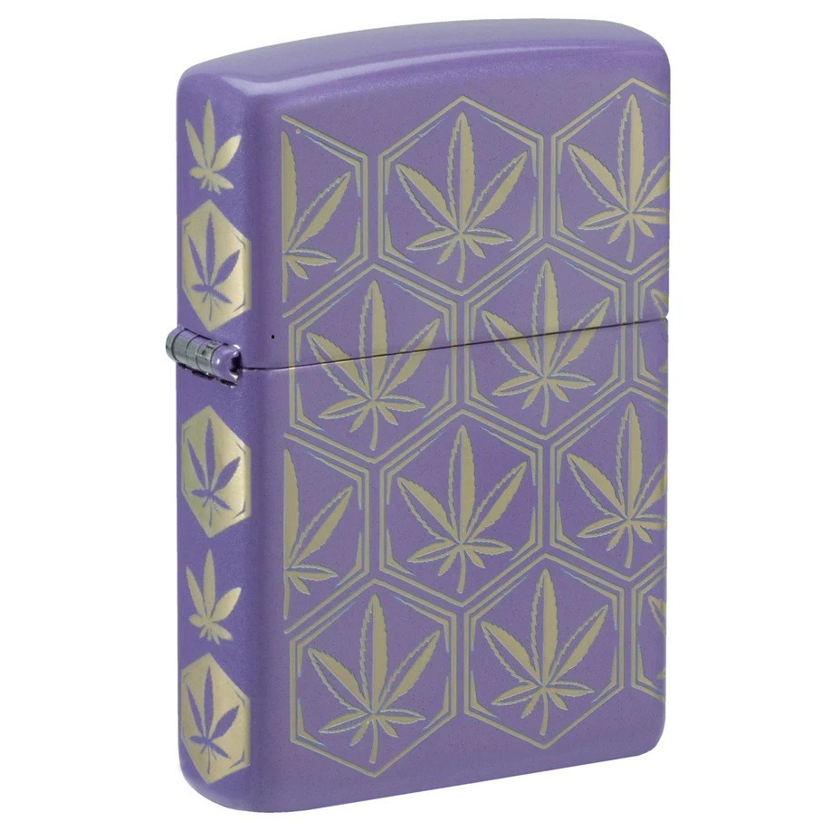 Zippo :46855 Honeycomb Cannabis Design
